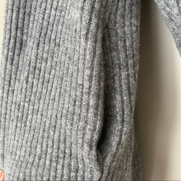 Banana Republic merino-blend long cardigan in heather grey size M - Picture 7 of 9